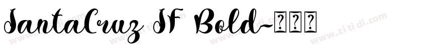 SantaCruz SF Bold字体转换